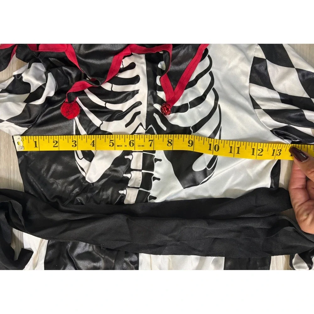 Sinister Jester Halloween Costume Boys Size Small 4-6 Harlequin 5 Piece Party